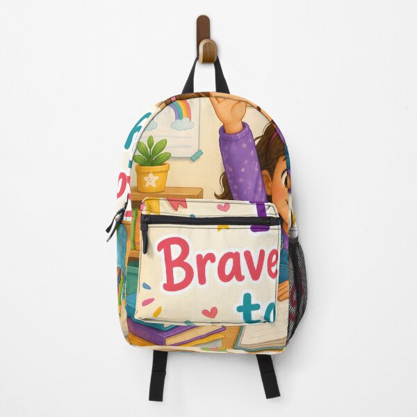 Item preview, I Am Brave Enough to Try Positive Affirmation for Kids Classroom Motivation Poster Growth Mindset Gift designed and sold by LoveNurseries.