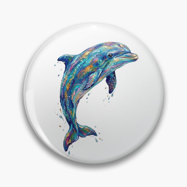 Item preview,  Colorful Dolphin Splash Ocean Fantasy Painting designed and sold by SOUFIANE1991.
