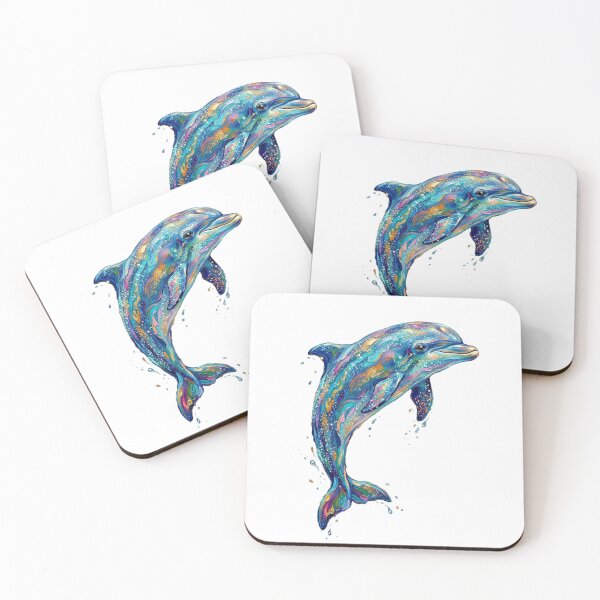 Item preview,  Colorful Dolphin Splash Ocean Fantasy Painting designed and sold by SOUFIANE1991.