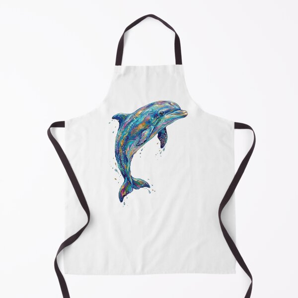 Item preview, Colorful Dolphin Splash Ocean Fantasy Painting designed and sold by SOUFIANE1991.