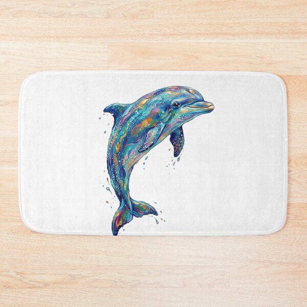 Item preview,  Colorful Dolphin Splash Ocean Fantasy Painting designed and sold by SOUFIANE1991.