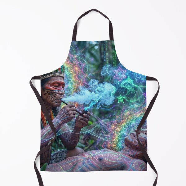 Item preview, Ayahuasca Vision Psychedelic Spiritual HEaling Art designed and sold by RoninGangStudio.