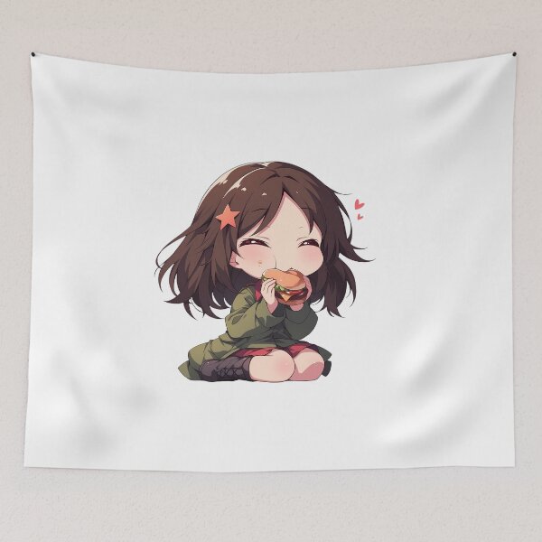 Item preview, Und Nonna Girls Und Panzer Chibi Kawaii Burger Anime Girl Calm Charming Mood designed and sold by earlobejerk.
