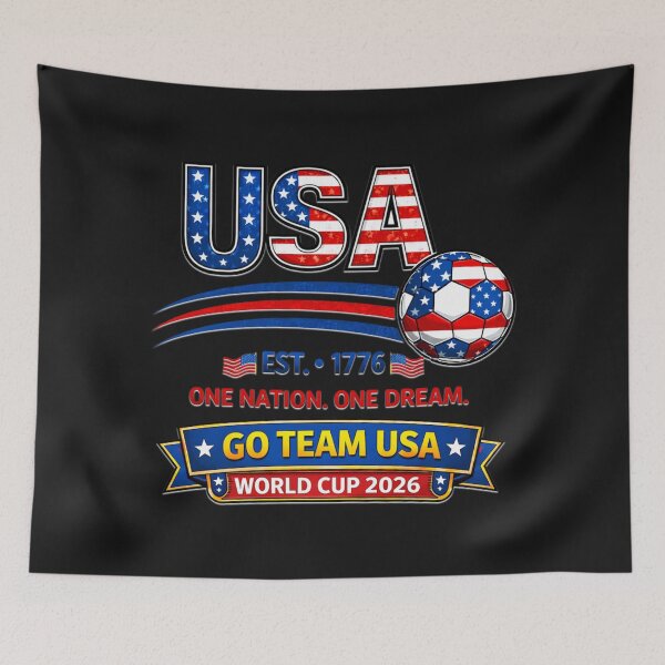 Item preview, USA Soccer Supporter 2026 Competition Fan designed and sold by Tsugraf Designs.