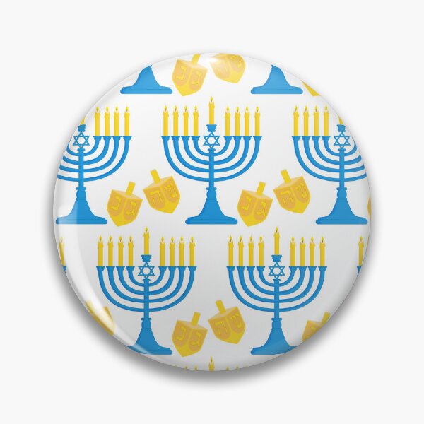 Item preview, Hanukkah Menorah Bright Candles and Dreidel Pattern designed and sold by DEC02.