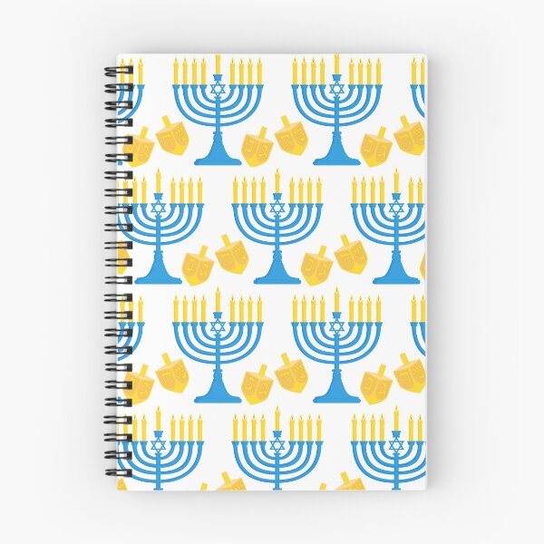 Item preview, Hanukkah Menorah Bright Candles and Dreidel Pattern designed and sold by DEC02.