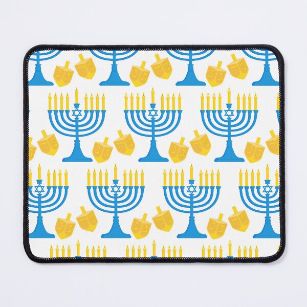 Item preview, Hanukkah Menorah Bright Candles and Dreidel Pattern designed and sold by DEC02.