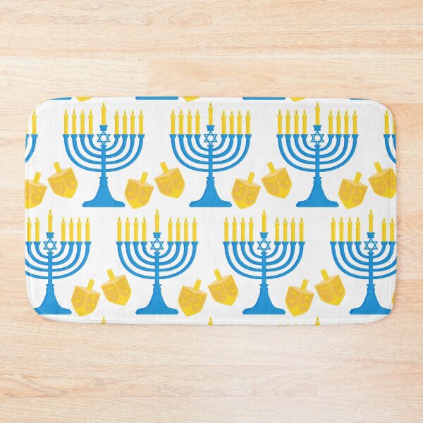 Item preview, Hanukkah Menorah Bright Candles and Dreidel Pattern designed and sold by DEC02.