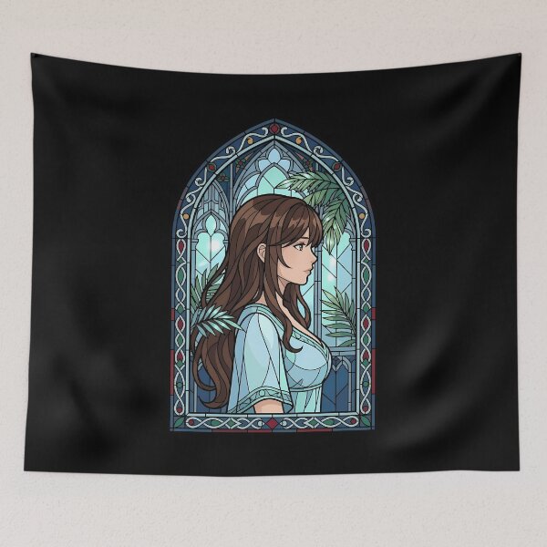 Item preview, Kyouko Hori Horimiya Tropical Blue Stained Glass Profile designed and sold by mildaclairmo.