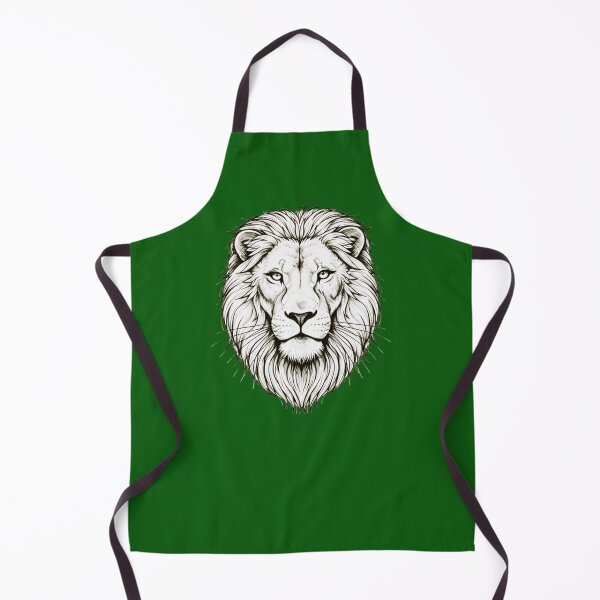 Item preview, Majestic Lion Face – Detailed Black and White Pencil Sketch Art Print designed and sold by NewGen-For-You.