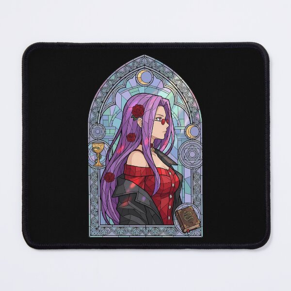 Item preview, Rider Fate Stay Night Rose Mystic Stained Glass Portrait designed and sold by mildaclairmo.