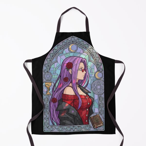 Item preview, Rider Fate Stay Night Rose Mystic Stained Glass Portrait designed and sold by mildaclairmo.