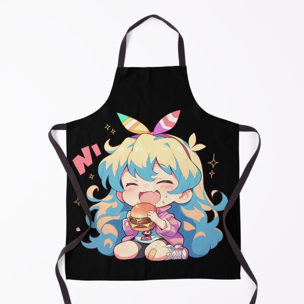 Item preview, Nia Teppelin Niateppelin Gurren Lagann Chibi Kawaii Burger Anime Girl Joyful Bright Charm designed and sold by earlobejerk.