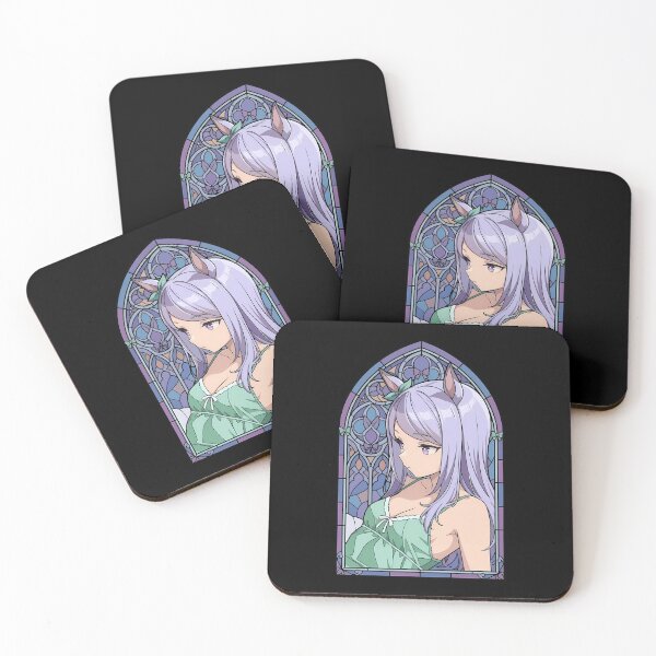 Item preview, Mejiro McQueen Uma Musume Soft Pastel Stained Glass Portrait designed and sold by mildaclairmo.