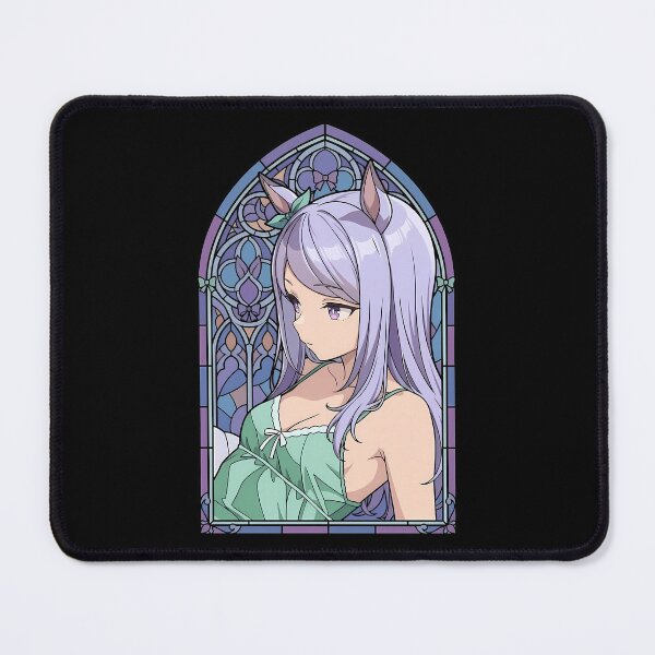 Item preview, Mejiro McQueen Uma Musume Soft Pastel Stained Glass Portrait designed and sold by mildaclairmo.