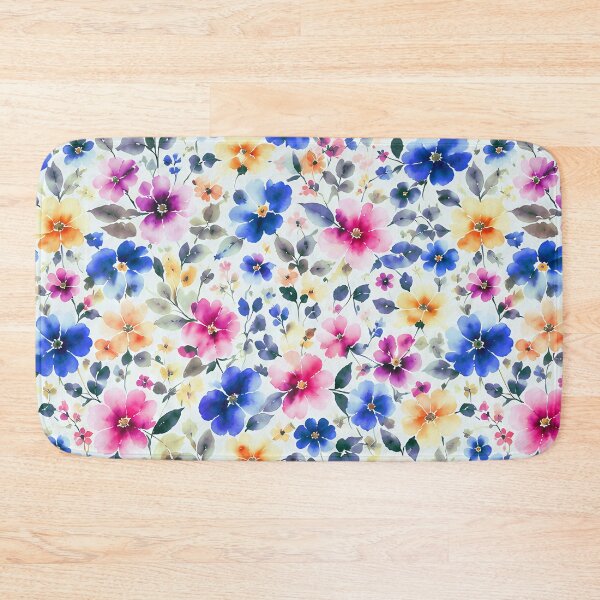 Item preview, Vibrant Watercolor Midsummer Floral Pattern designed and sold by zenjiinspired.