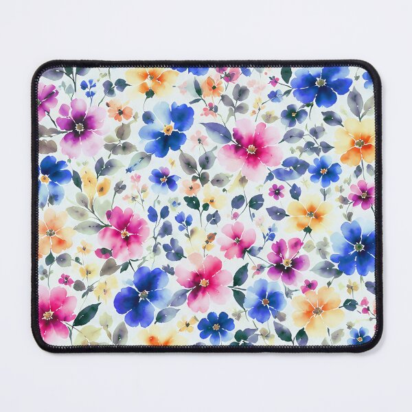 Item preview, Vibrant Watercolor Midsummer Floral Pattern designed and sold by zenjiinspired.