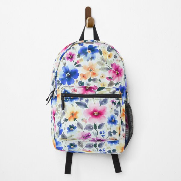Item preview, Vibrant Watercolor Midsummer Floral Pattern designed and sold by zenjiinspired.