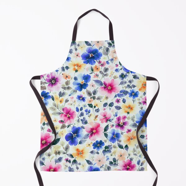 Item preview, Vibrant Watercolor Midsummer Floral Pattern designed and sold by zenjiinspired.