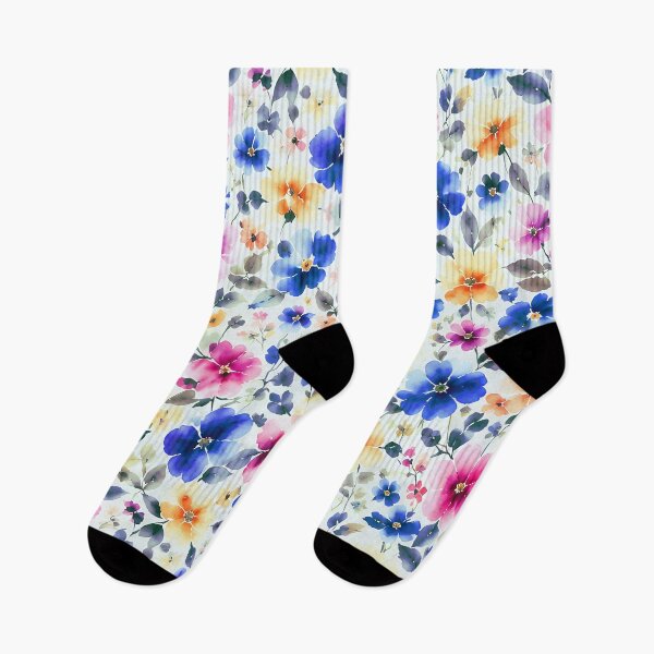 Item preview, Vibrant Watercolor Midsummer Floral Pattern designed and sold by zenjiinspired.