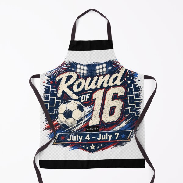 Item preview, Round of 16 July 4–7 – Soccer Knockout Stage Design designed and sold by MySheetMusicArt.