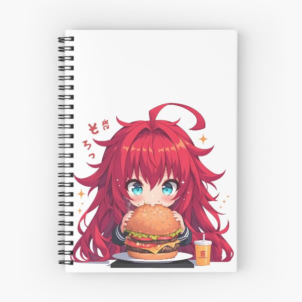 Item preview, Rias Gremory High School Dxd Anime Girl Kawaii Chibi Burger Sparkle Fantasy designed and sold by earlobejerk.