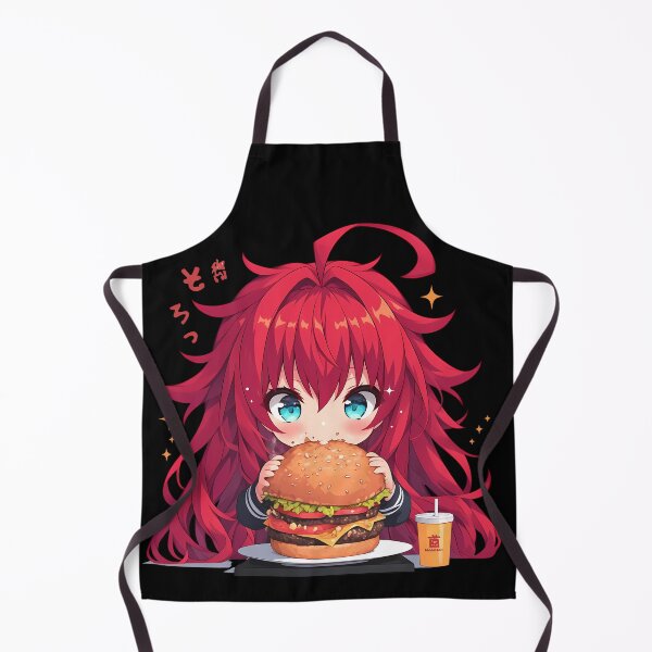 Item preview, Rias Gremory High School Dxd Anime Girl Kawaii Chibi Burger Sparkle Fantasy designed and sold by earlobejerk.