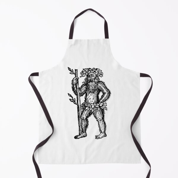 Item preview, Medieval Wild Man — 1810 Woodcut Historical Illustration (BLACK) designed and sold by Mustang Mercantile.