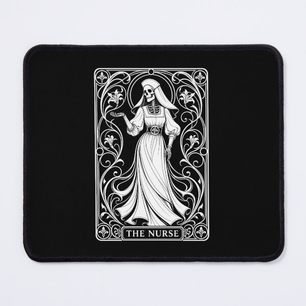 Item preview, Skeleton Nurse Tarot Card Halloween Night Shift Health Care Worker designed and sold by Victor Shadehorn.