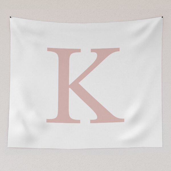 Item preview, White Basic Rose Gold Monogram K designed and sold by rewstudio.
