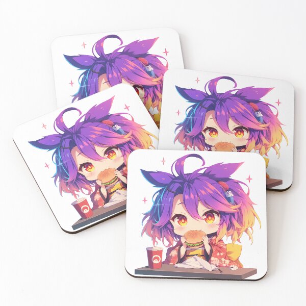 Item preview, Izuna Hatsuse No Game No Life Chibi Kawaii Burger Vibrant Anime Girl Fantasy Delight designed and sold by earlobejerk.