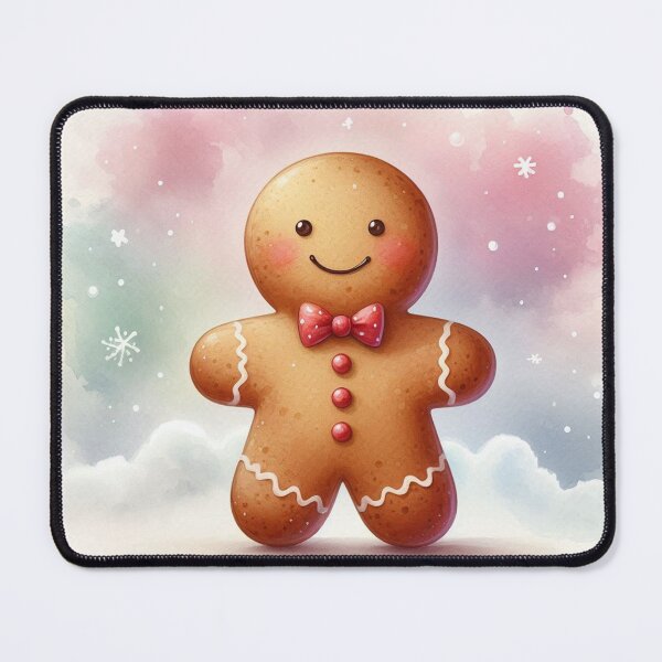 Item preview, Adorable Gingerbread Man Cookie - Christmas Watercolor Art designed and sold by Pioneer Spirit Market.