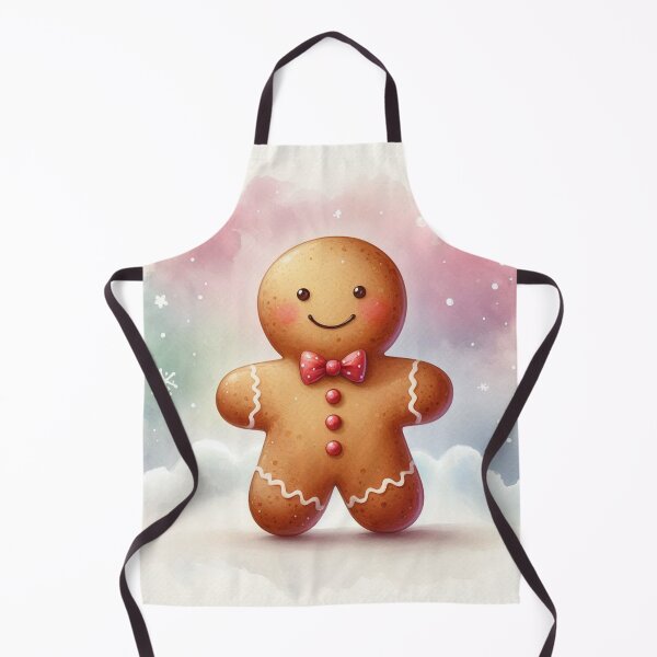 Item preview, Adorable Gingerbread Man Cookie - Christmas Watercolor Art designed and sold by Pioneer Spirit Market.