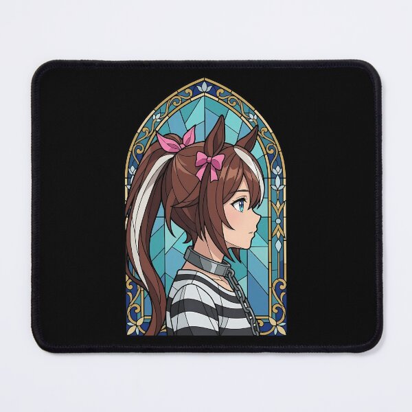Item preview, Tokai Teio Uma Musume Captive Blue Stained Glass designed and sold by mildaclairmo.