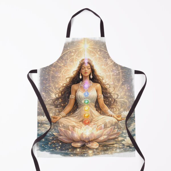 Item preview, Chakra Healing Goddess Meditating on Lotus designed and sold by ElisJurado.