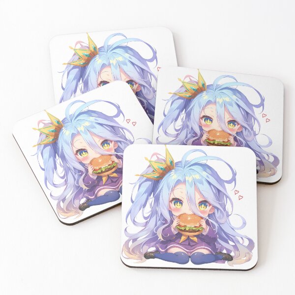 Item preview, Shiro No Game No Life Anime Girl Kawaii Chibi Burger Pastel Fantasy designed and sold by earlobejerk.