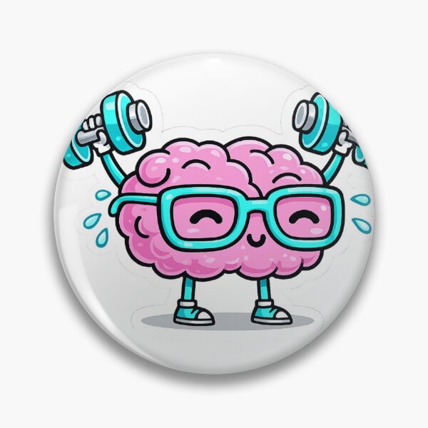 Item preview, Cute Brain Workout - Funny Mental Fitness Gym designed and sold by Digistore1221.