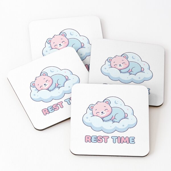 Item preview, Rest Time | Cute Sleeping Bear on a Cloud Illustration designed and sold by morning sun.