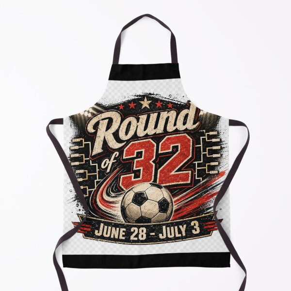 Item preview, Round of 32 June 28–July 3 – Soccer Knockout Stage Design designed and sold by MySheetMusicArt.