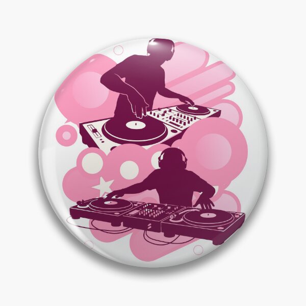 Item preview, Frutiger Metro silhouette DJ - PINK Speakers - 2000 nostalgiacore and webcore music vectors designed and sold by Pics'Elle Creations.