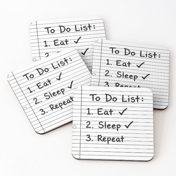 Item preview, To Do List Eat Sleep Repeat Minimalist Graphic T-Shirt designed and sold by ShirtRemarks.