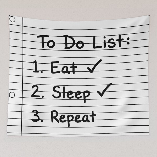 Item preview, To Do List Eat Sleep Repeat Minimalist Graphic T-Shirt designed and sold by ShirtRemarks.