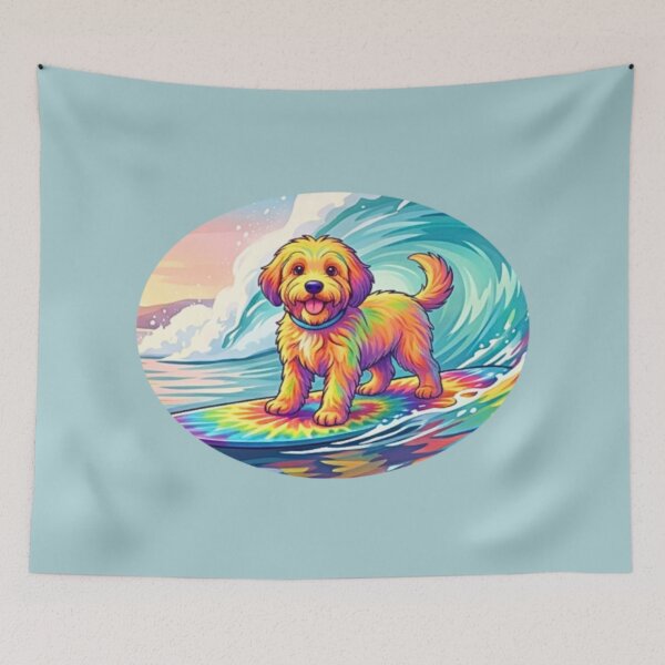 Item preview, Surfer Dood Dooley (oval graphic) designed and sold by Doodles Down South.