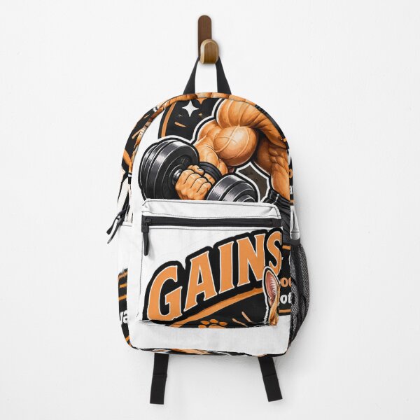 Item preview, Gains and Purrs - Buff Cat Gym Bodybuilding designed and sold by Digistore1221.