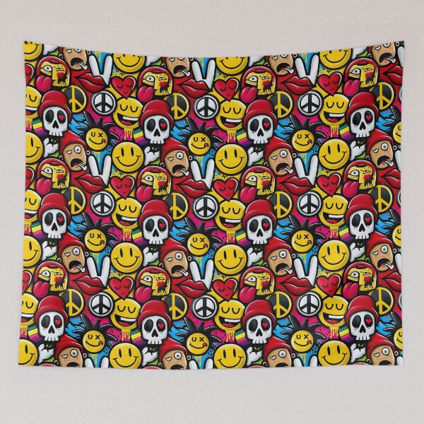 Item preview, Crazy Graffiti Pattern 6 designed and sold by Gypsykiss.