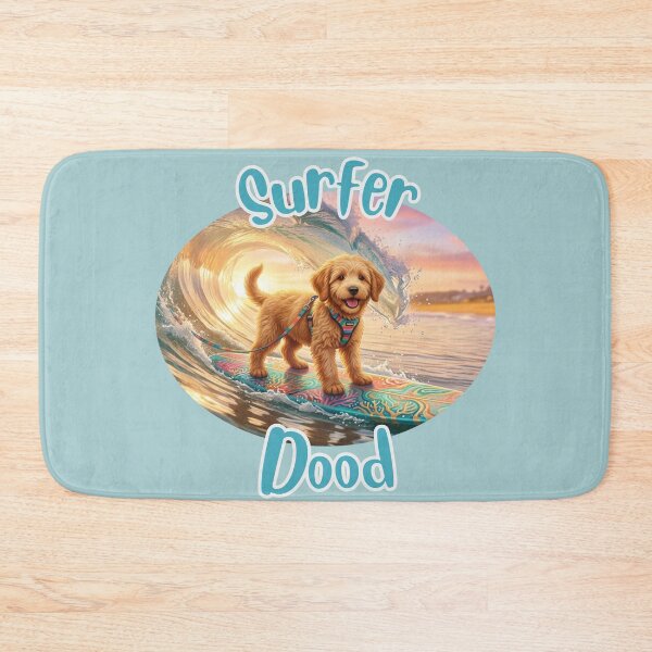 Item preview, Surfer Dood Livvy (oval) designed and sold by Doodles Down South.