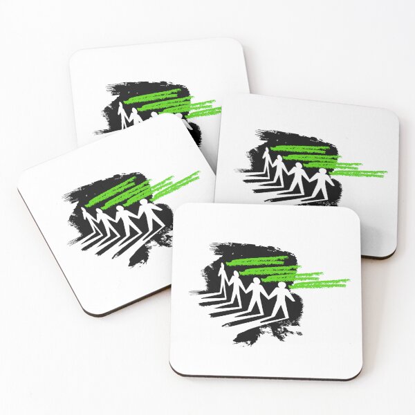Item preview, Urban Streetwear Graffiti Figures Green Accent Art designed and sold by rich-moda.