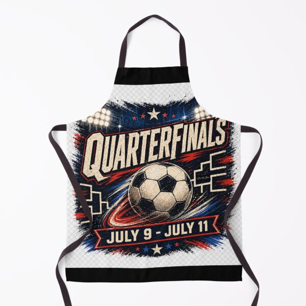 Item preview, Quarterfinals July 9–11 – Soccer Knockout Stage Design designed and sold by MySheetMusicArt.