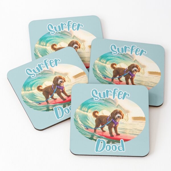 Item preview, Surfer Dood Leo (oval) designed and sold by Doodles Down South.