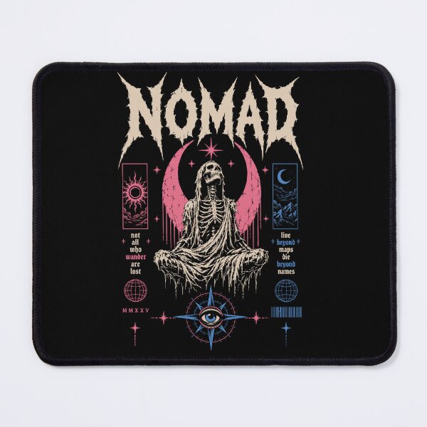 Item preview, Nomad Gothic Skeleton Moon Art designed and sold by Looming Lines.